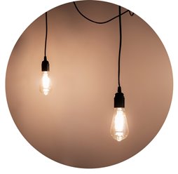 Lampa wisząca pająk ARANEA 6xE27 czarna