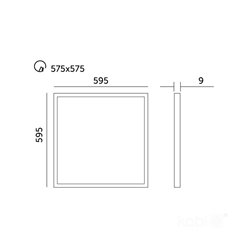 Panel LED 60x60 Slim Dali 36W 4320lm ciepły