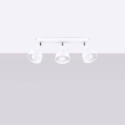 Lampa sufitowa z reflektorami Elba 3xE27 biała
