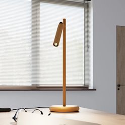 Lampa biurkowa Pastelo 1xG9 złota
