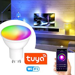 Żarówka SMART LED GU10 5W RGB+CCT WIFI TUYA