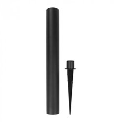 Słupek ogrodowy 2w1 solarny/USB - przezroczysty klosz