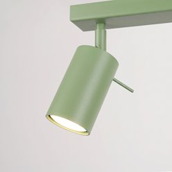 Kinkiet listwa z reflektorami Ring 4xGU10 szałwiowy