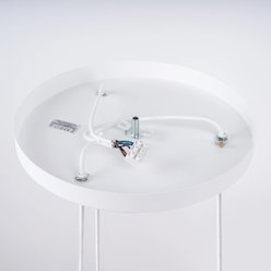 Lampa wisząca potrójna Brina okrągła 3xG9 biała