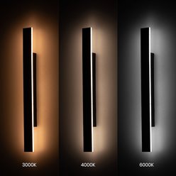 Lampa architektoniczna LED 11W 60cm Now CCT czarna