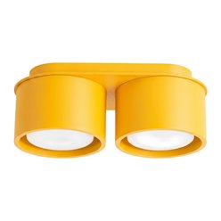 Lampa sufitowa podwójna tuba Modo 2xGx53 żółta