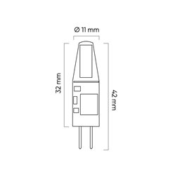 Żarówka LED line® G4 1,5W 12V 120lm COB - biała zimna