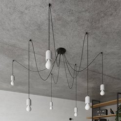 Lampa wisząca NESO 1xE27 z betonową oprawką