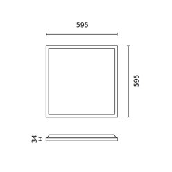 Panel LED 60x60 40W barwa neutralna