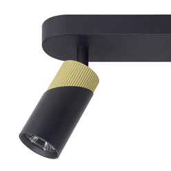 Lampa potrójna z reflektorami Neo 3xGU10 czarno-złota