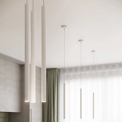 Lampa wisząca potrójna Arche okrągła 3xG9 biała