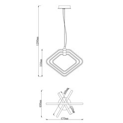 Lampa wisząca nowoczesna Maestro 39W 4000K