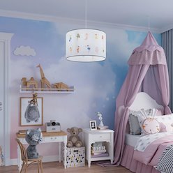 Lampa wisząca dziecięca Fairy 30 1xE27 wielokolorowa