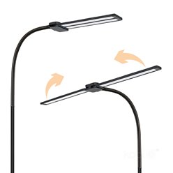 Lampa podłogowa LED Teilo Duo 14W 150cm 3CCT czarna