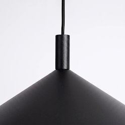 Lampa wisząca stożkowy klosz Nox 40cm 1xE27 czarna