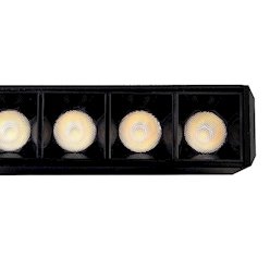 Lampa magnetyczna z diodami czarna Zigbee CCT 24W 44cm