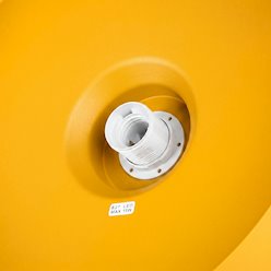 Lampa wisząca klasyczna Bilo 1xE27 żółta