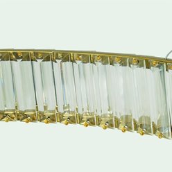 Lampa wisząca LED kryształowy okrąg Aureola 32W