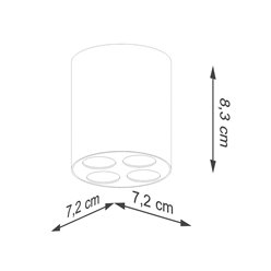 Spot okrągły LED ZOE 9W 4000K czarny