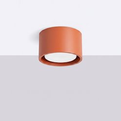 Lampa sufitowa tuba Modo 1xGx53 ochra czerwona