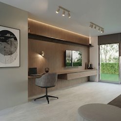 Kinkiet listwa z reflektorami Ring 6xGU10 taupe