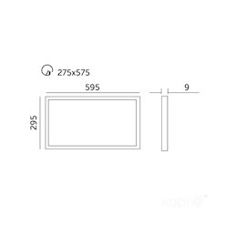 Panel LED 30x60 25W KOBI- biała neutralna