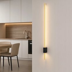 Kinkiet ścienny liniowy Costi 9W 90cm czarny-złoty