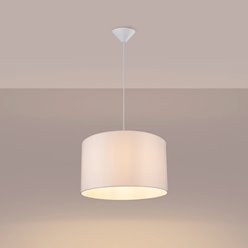 Lampa wisząca minimalistyczna Nova 40cm 1xE27 biała