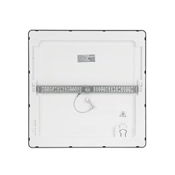 Panel LED o mocy 16W okrągły, podtynkowy, szklany z serii GLASS - biała  ciepła