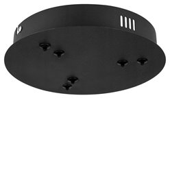 Lampa wisząca okręgi Lion 40cm 60cm 64W czarna