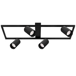 Żyrandol nowoczesny z reflektorami 4xGU10 Bueana czarny
