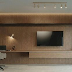 Kinkiet listwa z reflektorami Ring 6xGU10 taupe