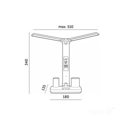 Lampka biurkowa LED Noblite Duo 5W 3CCT czarna