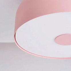 Lampa sufitowa okrągła Omiq 4xE27 różowa