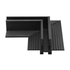 Łącznik kątowy do szyn karton gips 12,5mm Micro-24V czarny
