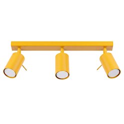 Kinkiet listwa z reflektorami Ring 3xGU10 żółty