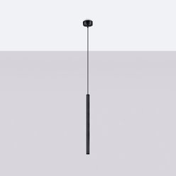 Lampa wisząca cienka tuba Arche 1xG9 czarna
