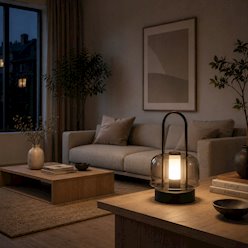 Lampa bezprzewodowa LED z uchwytem 2w1 - ładowanie USB