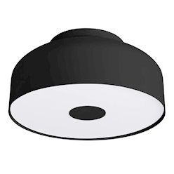 Lampa sufitowa okrągła Omiq 4xE27 czarna