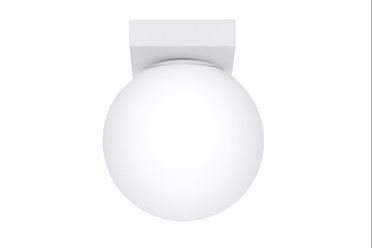 Lampa sufitowa mleczna kula YOLI 1xG9 biała