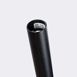 Lampa wisząca pojedyncza Bliss 1xG9 czarna