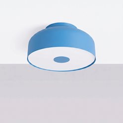 Lampa sufitowa okrągła Omiq 4xE27 błękitna