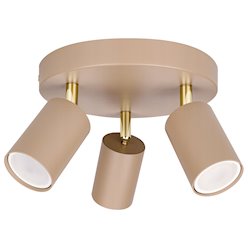 Lampa sufitowa okrągła z reflektorami 3xGU10 Bueno beżowa