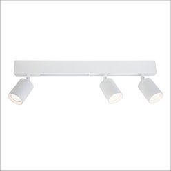 Kinkiet liniowy LED 5W + trzy reflektory GU10 - biały