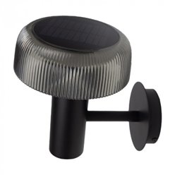 Lampa elewacyjna 2w1 solarna/USB - ciemny klosz