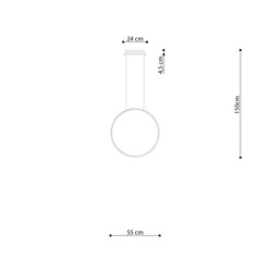 Lampa wisząca RIO 55 złota LED 4000K