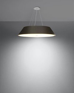 Lampa wisząca okrągła VEGA 70 cm 5xE27 czarna