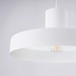 Lampa wisząca klasyczna Bilo 1xE27 biała
