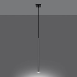 Lampa wisząca długa tuba PASTELO 1xG9 chrom