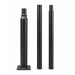 Słup oświetleniowy stalowy fi 60mm 3m czarny
